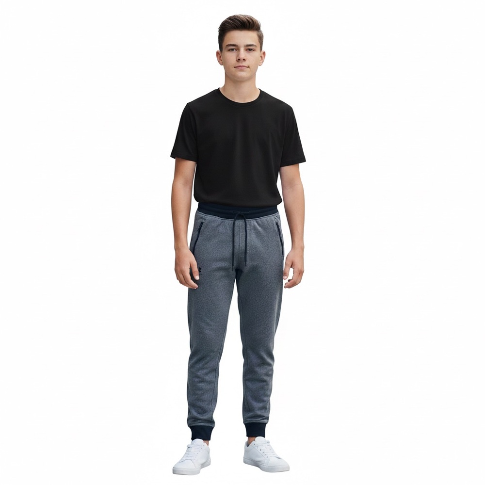 Under Armour Grey Black Activewear Pants Men Small